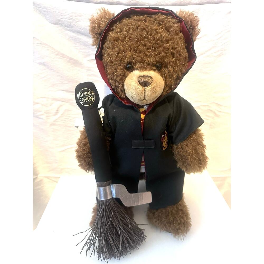 Harry Potter Build A Bear Plush 2020 Brown Teddy in Gryffindor Quidditch NWT